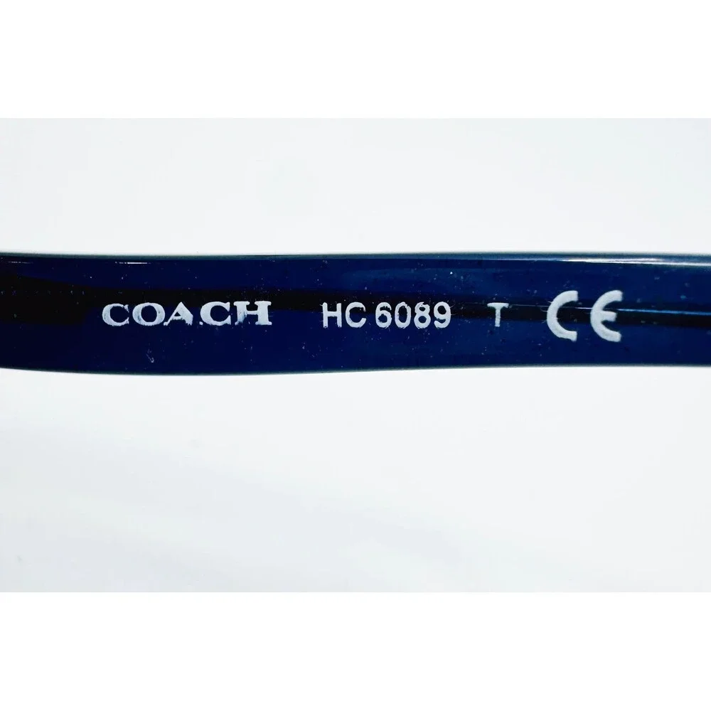 Coach Eyeglasses Womens Blue Denim Taupe Glitter Gradient HC 6089 51-16-135